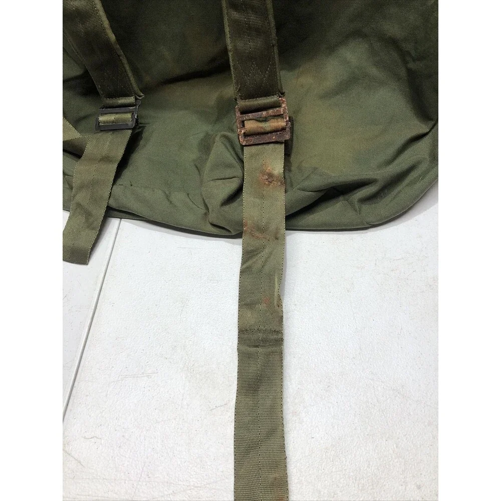US Military Duffel Bag OD Nylon Type II with 2 Straps Cargo Backpack